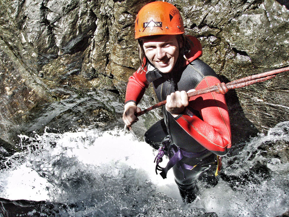 Bewegen im Wildwasser